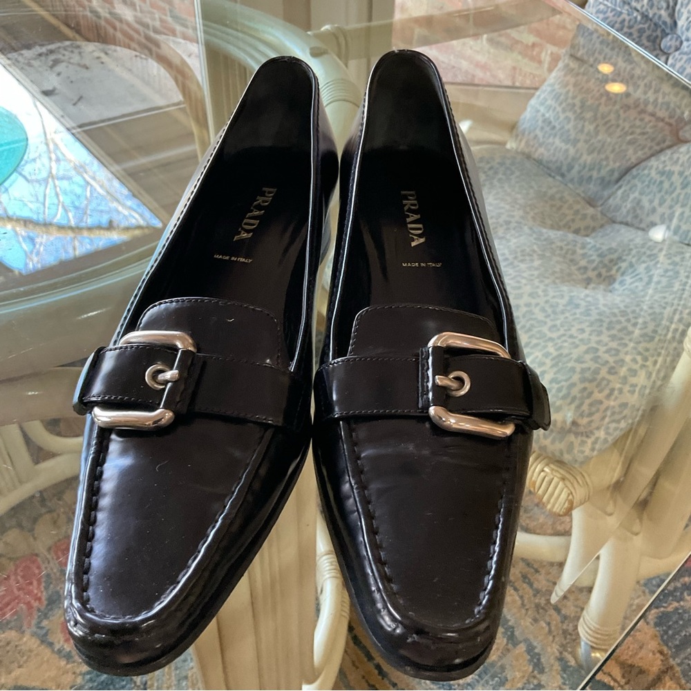 Prada Loafer, black, low heel, Classic! Great Condition! Size 38.5 / 8 - Picture 4 of 16